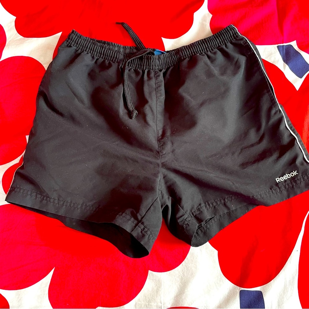 Black Reebok gym shorts